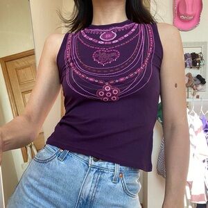 Morgan de toi high neck tank top